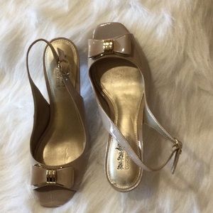 Coach and Four slingback heels 6.5